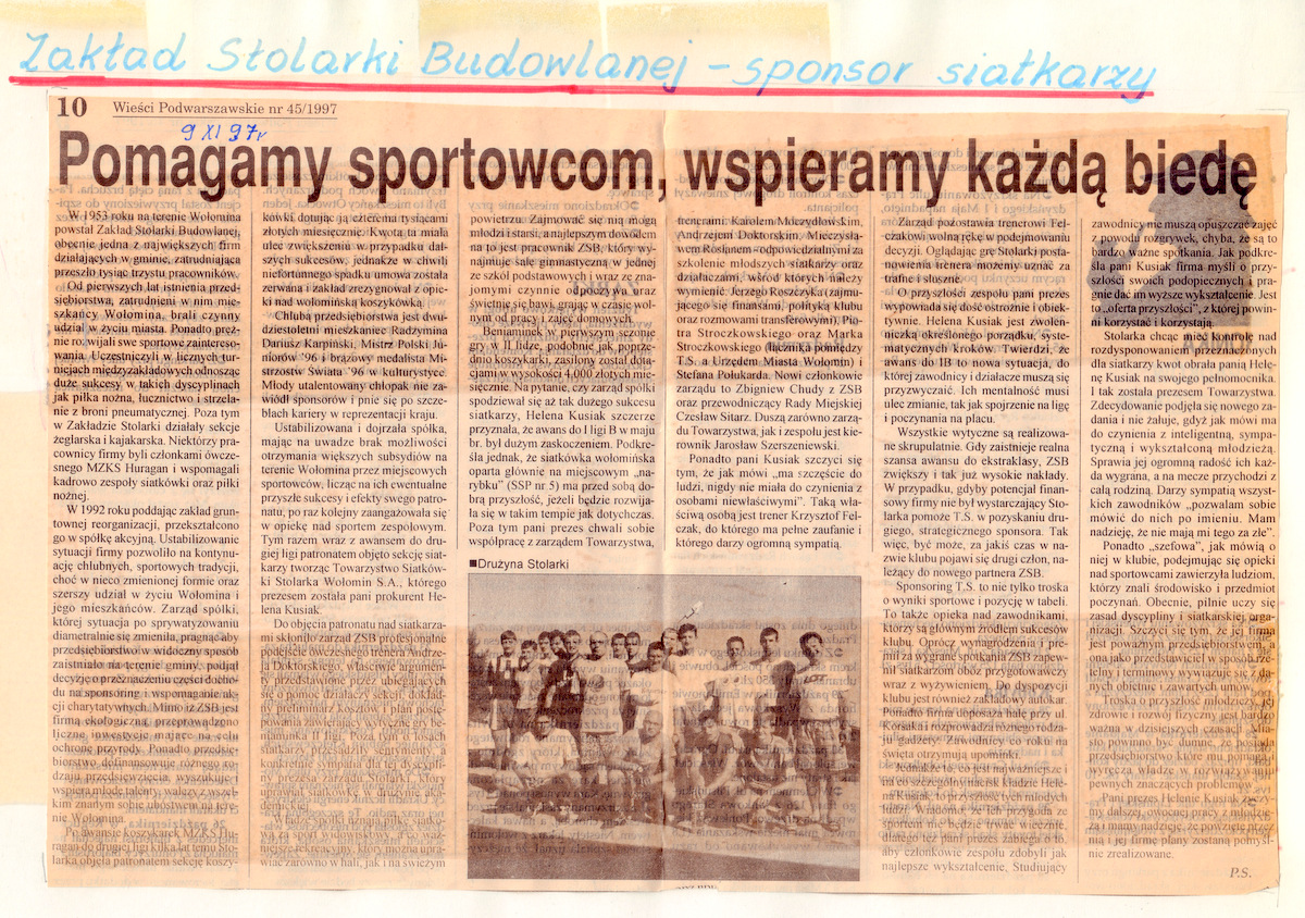 Pomagamy sportowcom, wspieramy każdą biedę