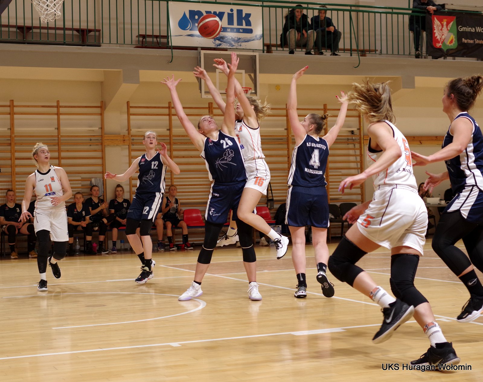 UKS Huragan Wołomin – AZS Uniwersytet Warszawski (I LK) 53:55